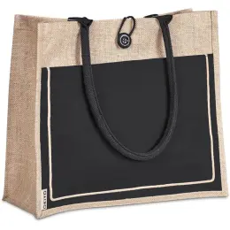 Okiyo Umi Jute & Cotton Tote Close Up
